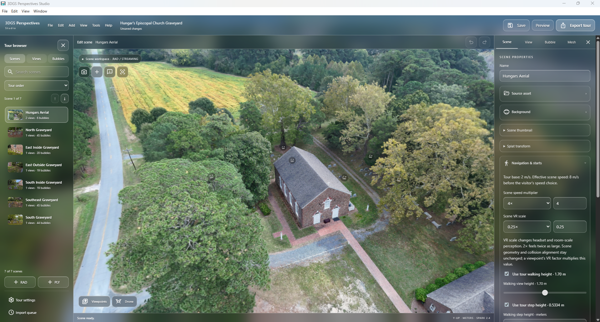 3DGS Perspectives Studio scene editor